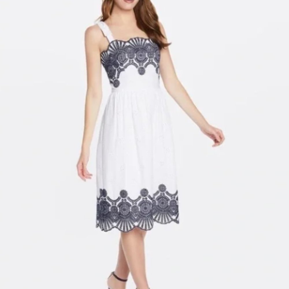 Draper James Eyelet Dress Midi